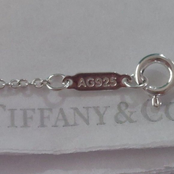 New Silver Heart Heart Tag Pendant and Chain ❤️ Necklace 16" - Picture 10 of 10